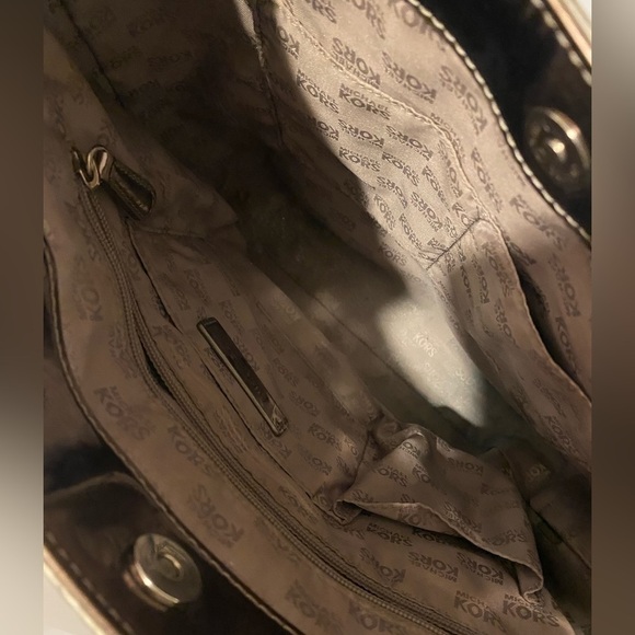 {Michael Kors} Rose Gold Mirror Jet Set Tote - Picture 3 of 7